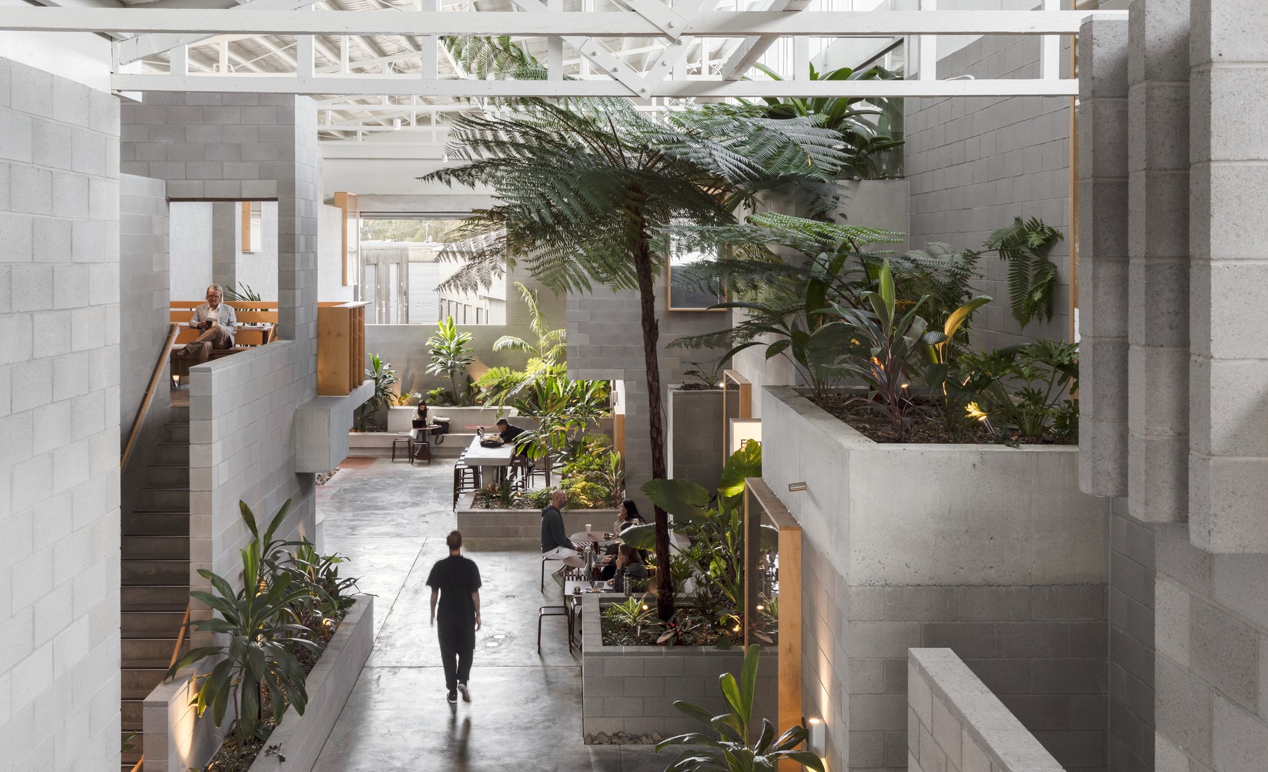 The atrium at The Warehouses, Currumbin Waters